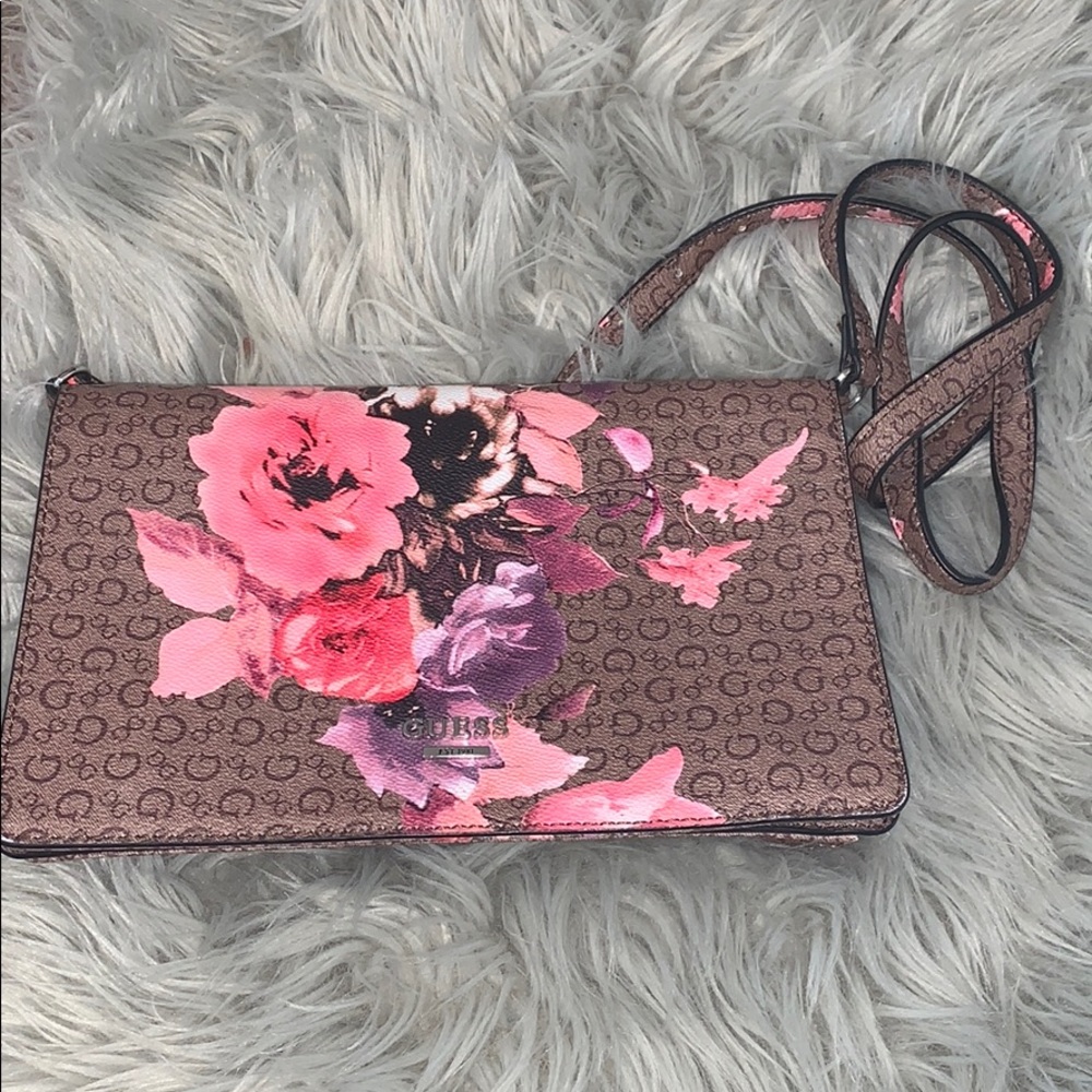 Floral Guess Crossbody Bag